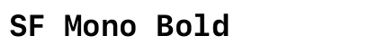 SF Mono Bold preview