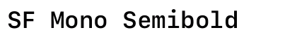 SF Mono Semibold Preview