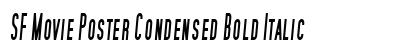 SF Movie Poster Condensed Bold Italic Preview