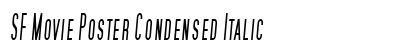 SF Movie Poster Condensed Italic Preview