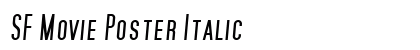 SF Movie Poster Italic Preview