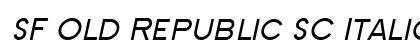 SF Old Republic SC Italic Preview