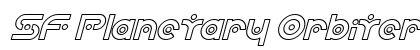 SF Planetary Orbiter Outline Italic Preview