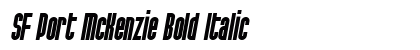 SF Port McKenzie Bold Italic Preview