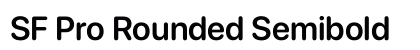 SF Pro Rounded Semibold Preview