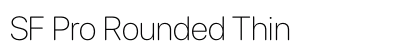 SF Pro Rounded Thin Preview