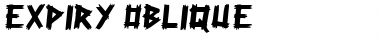Expiry Oblique Font