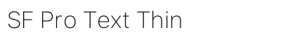 SF Pro Text Thin Preview