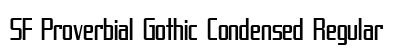 SF Proverbial Gothic Condensed Regular preview