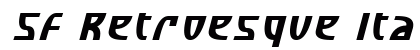 SF Retroesque Italic Preview