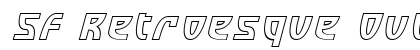 SF Retroesque Outline Italic Preview
