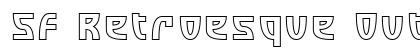 SF Retroesque Outline Regular preview
