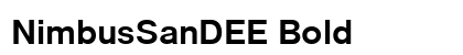 NimbusSanDEE Bold preview