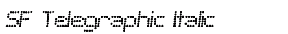 SF Telegraphic Italic Preview