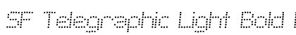 SF Telegraphic Light Bold Italic Preview