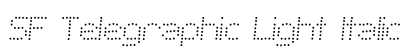 SF Telegraphic Light Italic Preview