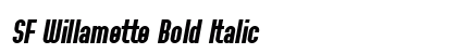 SF Willamette Bold Italic Preview