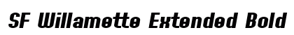 SF Willamette Extended Bold Italic Preview