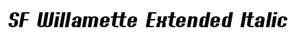 SF Willamette Extended Italic Preview