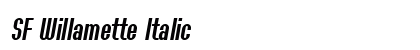 SF Willamette Italic Preview