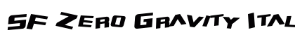SF Zero Gravity Italic Preview