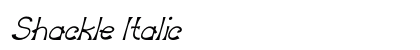 Shackle Italic preview
