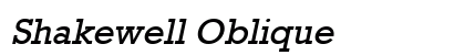 Shakewell Oblique Preview