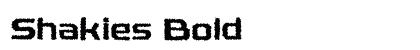 Shakies Bold preview