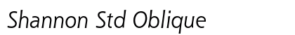 Shannon Std Oblique Preview