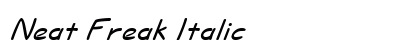 Neat Freak Italic Preview