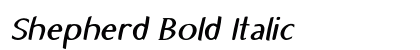 Shepherd Bold Italic Preview
