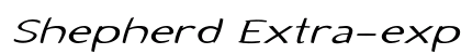 Shepherd Extra-expanded Italic Preview