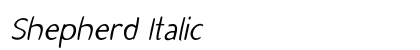 Shepherd Italic preview