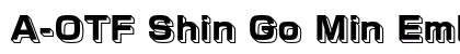 A-OTF Shin Go Min Emboss Preview