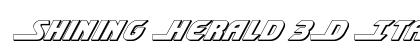 Shining Herald 3D Italic Italic preview