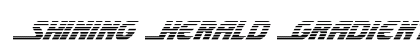Shining Herald Gradient Italic Italic preview