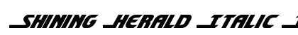 Shining Herald Italic Italic preview