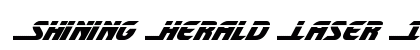 Shining Herald Laser Italic Italic preview