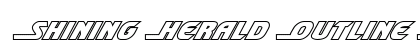 Shining Herald Outline Italic Italic preview
