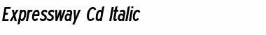 Expressway Condensed Italic Font