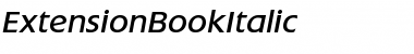 Download ExtensionBookItalic Font Download ExtensionBookItalic Font