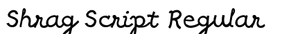 Shrag Script Regular preview