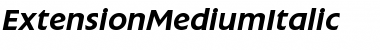 Download ExtensionMediumItalic Font Download ExtensionMediumItalic Font