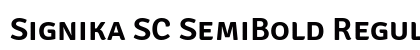 Signika SC SemiBold Regular preview