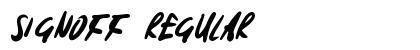 Signoff Regular preview