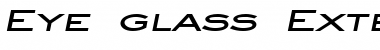 Download Eye glass Extended Font