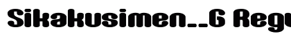 Sikakusimen__G Regular preview