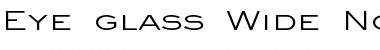 Download Eye glass Wide Font