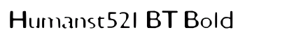Humanst521 BT Bold preview