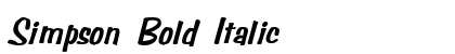 Simpson Bold Italic Preview